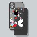The B-BTS Cute For Apple iPhone 15 14 13 12 11 mini Pro Max 8 7 6S 6 XR X XS Plus Frosted Translucent Phone Case. 
