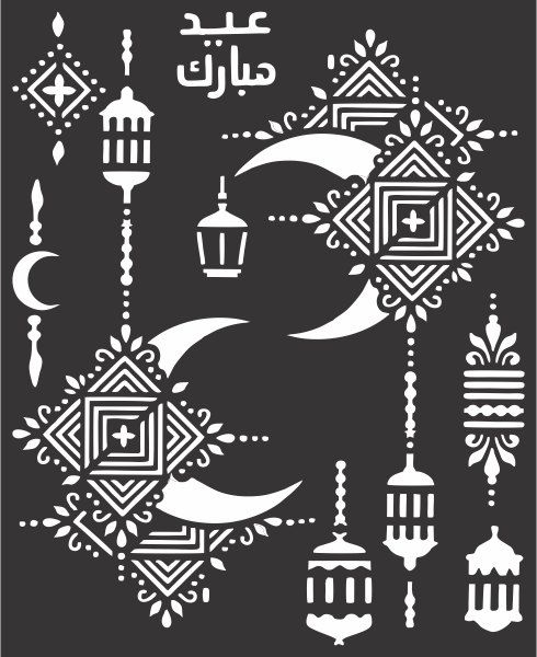 Chand Sticker Arabic Chand Raat Designs Henna Mehandi Stencils Arabic Bridle Mehndi ...