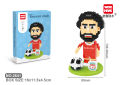 Wise hawk 2574-2645 Micro Particle Assembled Building Block Toys Football Series Star Player Decoration Children's Gift. 