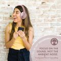 PowerLocus Active Noise Cancelling Headphones, Bluetooth Over-Ear Headphones with Noise Reduction, 70Hrs Playtime, Wireless Headphones, Hi-Fi Deep Bass, Foldable with Microphone for Phones/Laptops/PC. 