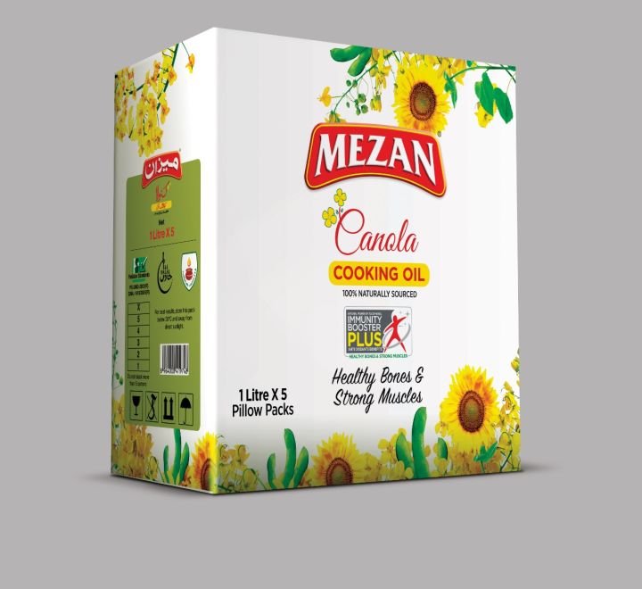Mezan Canola Oil 1x5 Ltr Carton