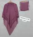 3 Layered Khimar Hijab - Three Layers Modest Hijab, Women's Clothing Three Layers Chiffon Khimar. 