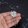 2Pcs Best Friends Heart Joint Pattern Bracelets. 