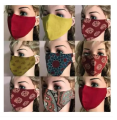 4-Pack Fashionable Anti-Dust Face Masks for Women, Boys, and Girls (Random Designs). 