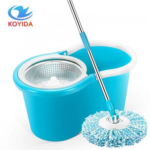 360%20Spin%20Mop%20Bucket%20Set%20Portable%20Double%20Drive%20Stainless%20Steel%20Bucket%20Hand%20Pressure%20Rotation%20-%20Image%202