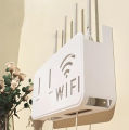 Pack of 2 –WIFI Holder Wall Mounted WiFi Router Shelf Box – ABS Plastic Wireless Router Holder & Organizer – Hidden Cable Storage Bracket – Space Saver for Home & Office – Easy Install – Black, White, Gray, Pink – Wall Mounted Decorative Internet Box. 