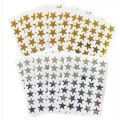 Pack of 20 Sheets - 1080 Stars - Star Stickers - Golden & Silver. 