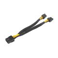 2PCS GPU PCIe 8 Pin Female to Dual 2X 8 Pin (6+2) Male PCI Express Adapter Braided Y-Splitter Extension Cable. 