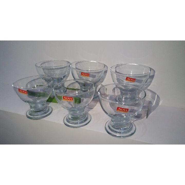 ICE CREAM CUP PK  6 PCS  MATERIAL GLASS