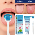 Tongue Cleaning Kit Fresh Mint Tongue Cleaning Tool Tongue Clean Paste To Fight Bad Breath Mouth Odor Eliminator For Men Women. 