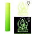 Glow in Dark Self Adhesive Vinyl Sheet for Cut Outdoor Luminous Film For Festival Party Decoration Stickers DIY Mug Car Decal. 