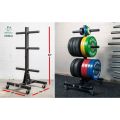 Bumper Plates Stacker with wheels. 