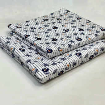 Rooma Summer Collection Vol 25 | Unstitched 2Pc Digital Printed Suit | Poli Cambric Cotton Shirt & Trouser – 2.5 Yard Fabric