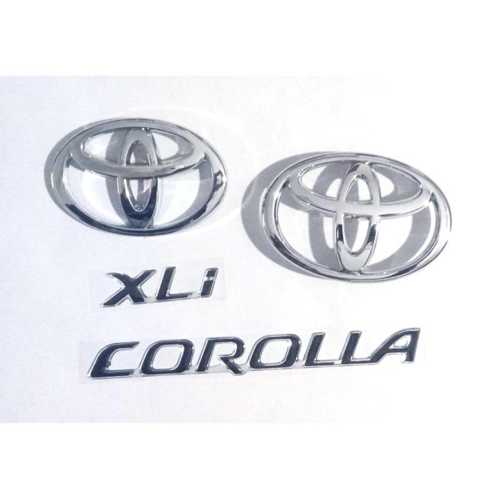 Toyota Corolla XLI Emblems shops Set Of 5 Piece