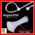 50 Pcs Pack Orignal KSS Taiwan Nylon Cable Zip Ties 4",6",8",10",12" inch Size High Quality. 