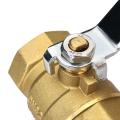 TMOK Manual Internal Threaded Brass Temperature Gauge Ball Valve for Thermometer DN32. 