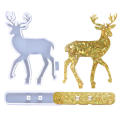 Resin Christmas Ornament Molds Reindeer Silicone Mold Christmas Decoration Silicone Mold DIY Christmas Decorations For Ornament. 