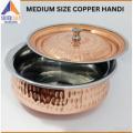 Medium Size Handie With Double Coted Copper Stainless Steel Buy Handie And Get Pink Himalayan Salt 500g Free. 