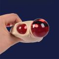 jeansame 1/2PCS Skull Relief Toy New Skull Squeeze Balls Squishy Horror Skull Stress Relief Toy Simulation Skull Pump Tricky Prank. 