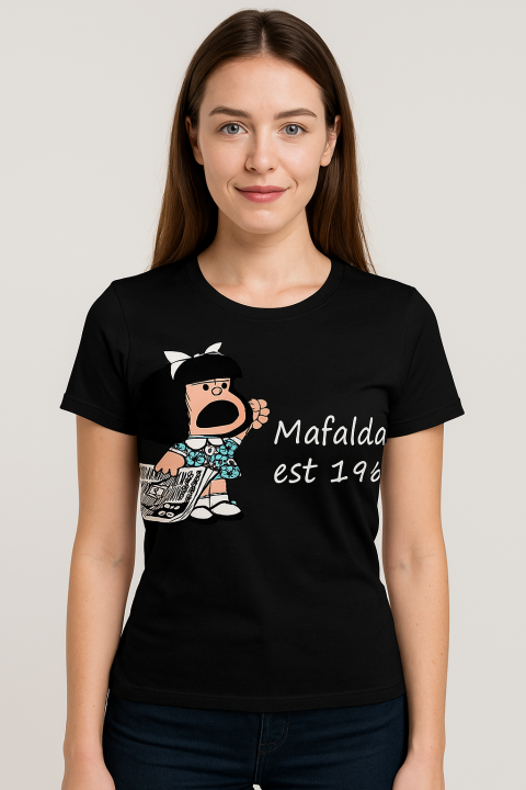 📚 Mafalda "est 1963" Graphic T-Shirt – Classic Comic Charm Meets ...