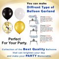 Beautiful Happy Birthday Theme Set 1Pcs Banner 30 Pcs balloons 5 Pcs Confetti Balloon 1Pcs Fairy Light 5*5 white Net Curtain  Birthday Accessories -Birthday party items. 