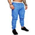 Cargo Trousers for men in Blue Color - 6 Pocket Trouser. 