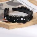 Korean Style Widen Fishbone Braid Headbands Pearl Wig Twist Handmade Retro Head Hoop Temperament Fairy Hair Accessories. 