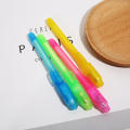 Plastic Large Head LED Light Toy Multifunctional Banknote Verification UV Invisible Fluorescent Light Pen. 