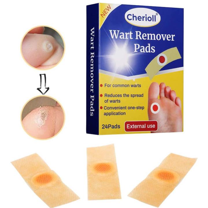 Wart Remover, Corn Cap Wart Removal Plasters Pad, Foot Corn Removal Plaster with Hole, Feet Callus Remove, Soften Skin Cutin Sticker Cure Toe Protector, Relief Pain Removal Warts Plaster 15 Pcs