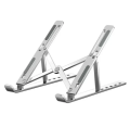Portable Foldable Laptop Stand – Adjustable Aluminum Metal Stand with Anti-Slip Rubber Grips Ergonomic Folding Laptop Holder for MacBook Dell HP Lenovo Asus | Lightweight Durable Laptop Stand for All Sizes Adjustable Height for Comfortable View. 