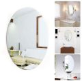Elegant Rectangular Self-Adhesive Mirror Stickers - High-Quality Non-Glass Wall Décor, 20cm/30cm. 