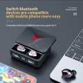 M90 TWS Wireless Bluetooth 5.2 Earbuds with Charging Case and Noise Cancellation. 