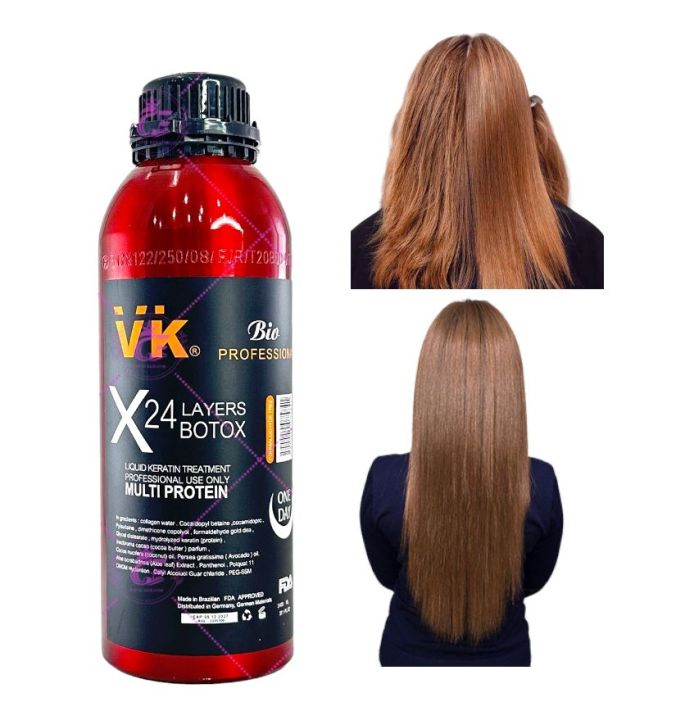 Keratin Brazilian Botox Keratin Bio VK X24 Layer 1 Day Keratin Protein Salon Home 1400ml