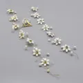 Wedding Tiara Hair Accessories Clips Romantic Crystal Pearl Flower Hair Comb Rhinestone Decorate Birde Hair Pins Jewelry S6339. 
