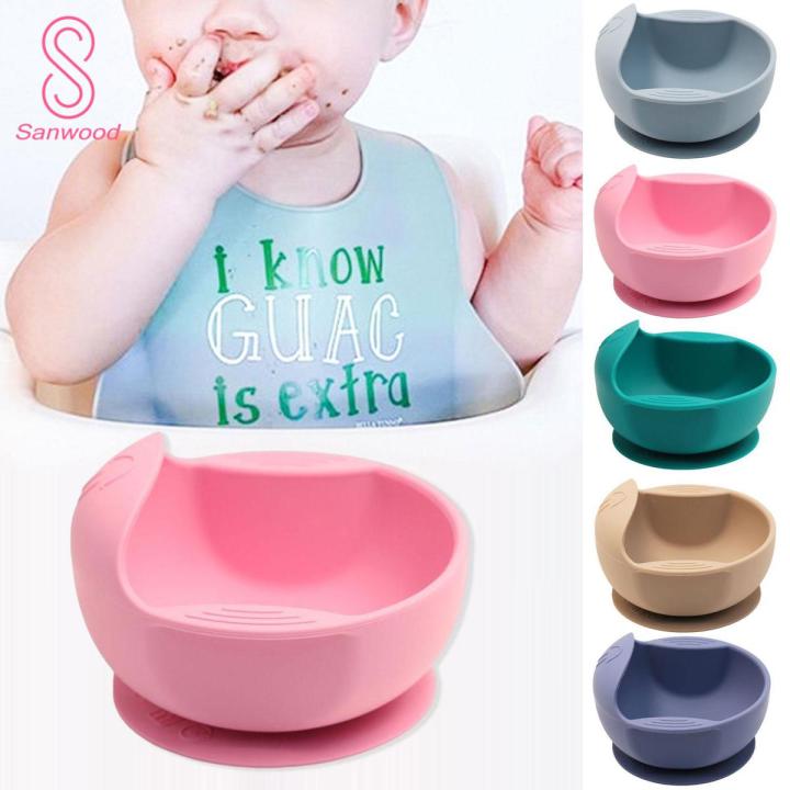 Non-spill Baby Suction Bowl Securely Sticks to Table Bpa-free Silicone Dish for Toddlers Easy to Clean Anti-slip Ideal for Southeast Asian Parents