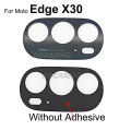 Aocarmo Back Rear Camera Glass Lens With Adhesive Replacement For Motorola Edge 30 Pro X30 Edge Plus 2022 Replacement XT2201-2. 