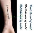 Waterproof Temporary Tattoo Sticker English word letters alphabet Mr. tatto stickers flash tatoo tattoos for girl men 4. 