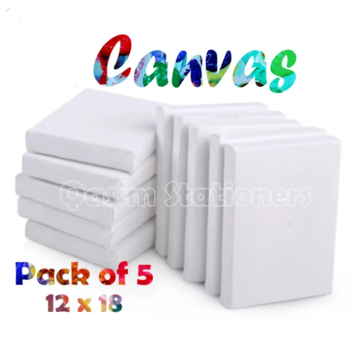 5%20Pieces%20Of%2012%20X%2018%20Inches%20Canvas%20For%20Painting%2012x18%20canvas%20-%20Image%203