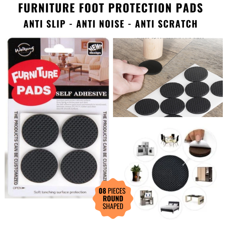 Furniture Pads, Thick Non-Slip Pad Foot Cover Self-Furniture Gripper - Stops Slide - Adhesive Pads – Protectors