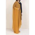 Mustard Chiffon Dupatta For Girls/Ladies-Chiffon UnStitched Dupatta 2.5 Meter Color Premium Chiffon Quality Durable Fabric Reasonable Stylish Look Dupatta. 