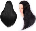 Hair Dummy Training Head For Hair Styling Practice Salon Cutting Hair (Black). 