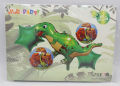DINOSAUR FOIL BALOON SET ( PACK OF 5 FOIL BALLOONS ). 