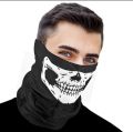 Skull Mask for Girls and Boys: Double Stitched Breathable Face Cover for Halloween mask for Halloween, mask for motorcycle ,half face mask , ghost face mask. 