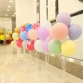 7 Tubes Balloons Holder Column Stand Balloon Stand Kit,Reusable Clear Balloon Holder(7 Balloon Sticks,7 Balloon Cups,1 Balloon Base) Makes Balloons Float Without Helium. for Table, Floor, Centerpiece with Base. 