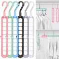 Magic Clothes Hanger 9 Hole Clothes Hanger Multifunctional Drying Rack Space Saving Clothes Hanger Wardrobe Storage Organizer. 