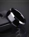 Plain Black Titanium  Ring for Men and Boys. 