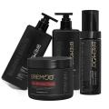 Bremod Professional 4Fold Hair Care Set (Keratin Shampoo+Keratin Conditioner+ Argan Hair Serum+ Keratin B5 Hair Mask). 