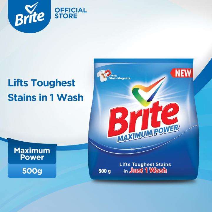 Brite Maximum Power 500g - Detergent Washing Powder