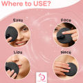 Reusable Makeup Remover Pads Cleaning puff  Double-Side Sponge puff Washable Make Up Removing Microfiber pads Exfoliator. 