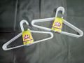 Pack of 12 - White Plastic Hanger - Wardrobe Organizer Hangers - Adult Size Heavy Duty Hanger. 